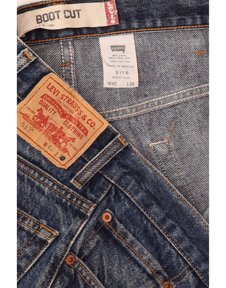 Levi's Herre 517 Bootcut Jeans W42 L32 Blå Bomuld