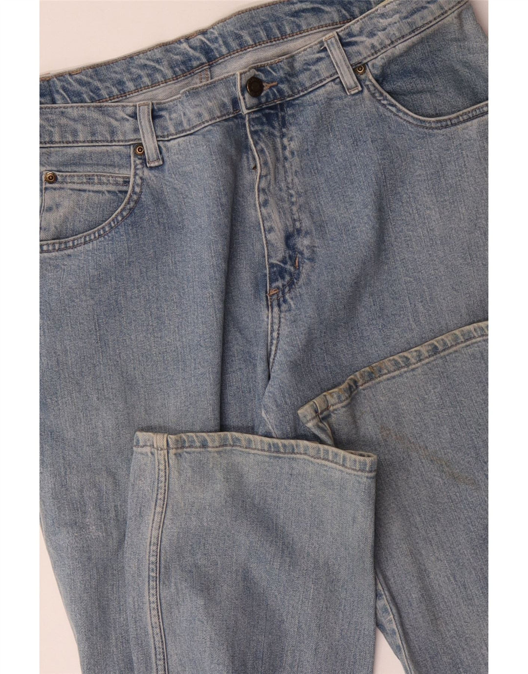 WRANGLER Herre Regular Fit Straight Jeans W36 L32 Blå Bomuld