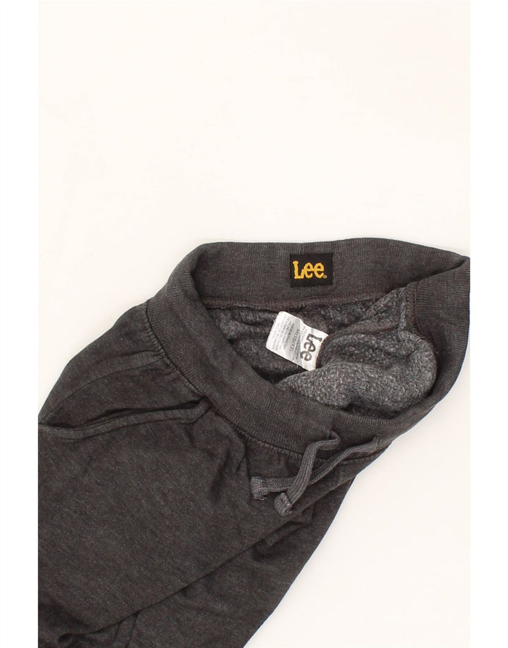 LEE Boys Tracksuit Trousers Joggers 10-11 Years Medium Grey Flecked Cotton Vintage Lee and Second-Hand Lee from Messina Hembry 