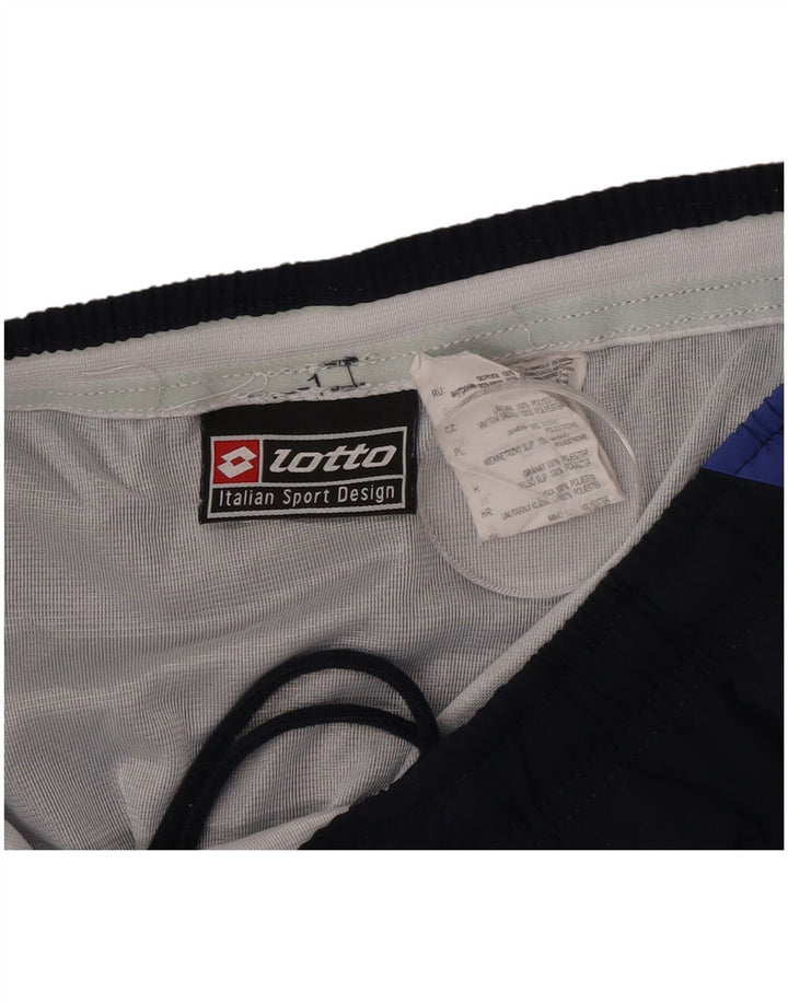 Lotto Herre Sportshorts Large Navy Blue Colourblock Polyester