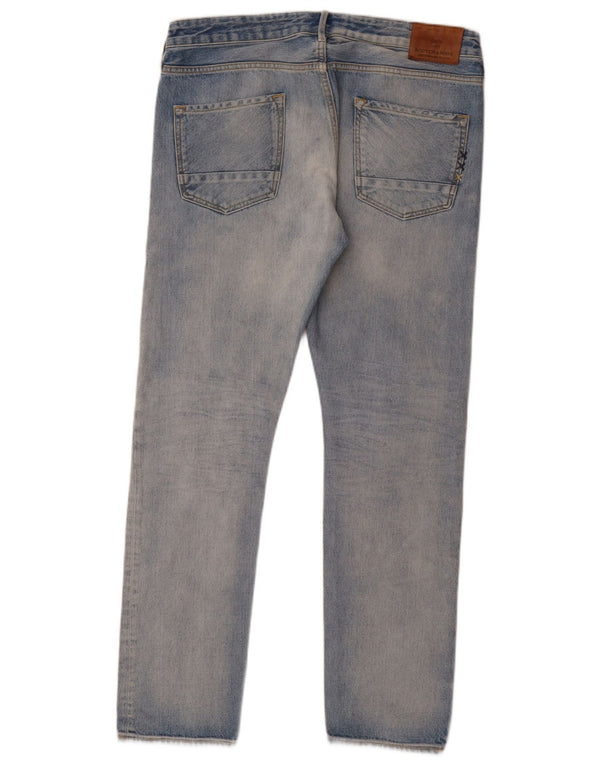 SCOTCH & SODA Straight jeans til mænd W34 L32 blå bomuld