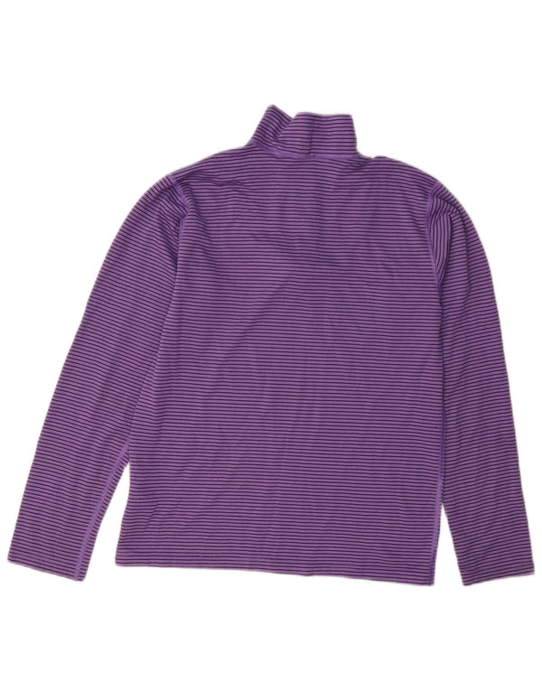 Patagonia Girls Pullover Træningsdragt Top 13-14 år XL Lilla nålestribet
