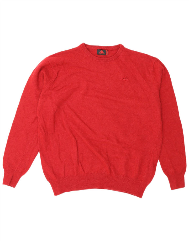Kappa dame sweater med rund hals DK 18 XL rød uld
