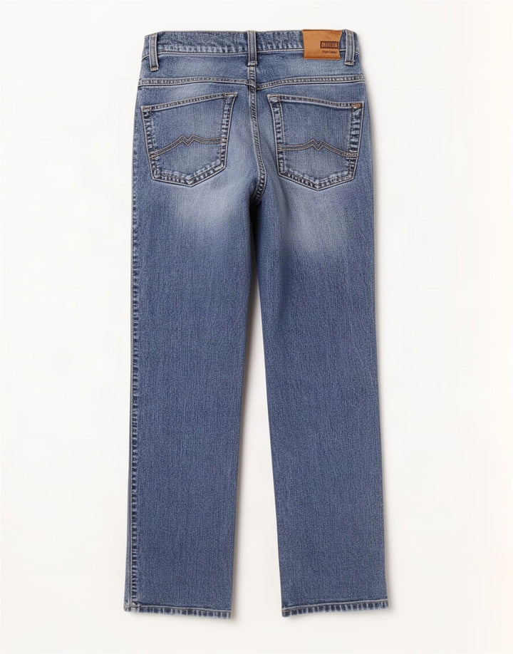 Mustang Herre Tramper Straight Jeans W32 L32 Blå Bomuld