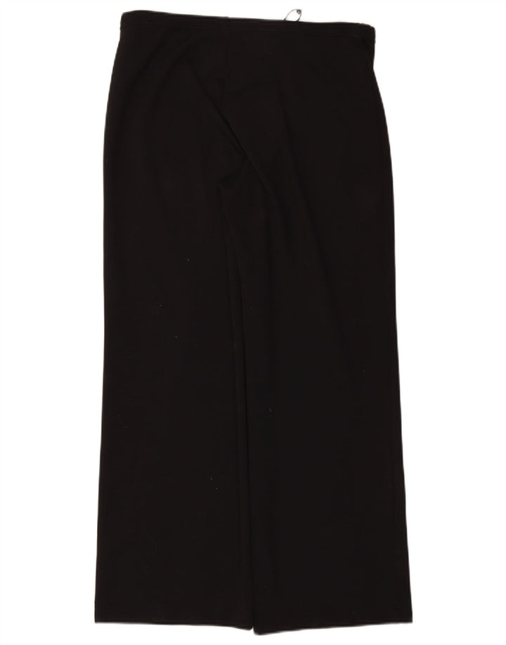 OASIS Womens Wide Leg Tracksuit Bukser Large W32 L28 Sort Polyamid