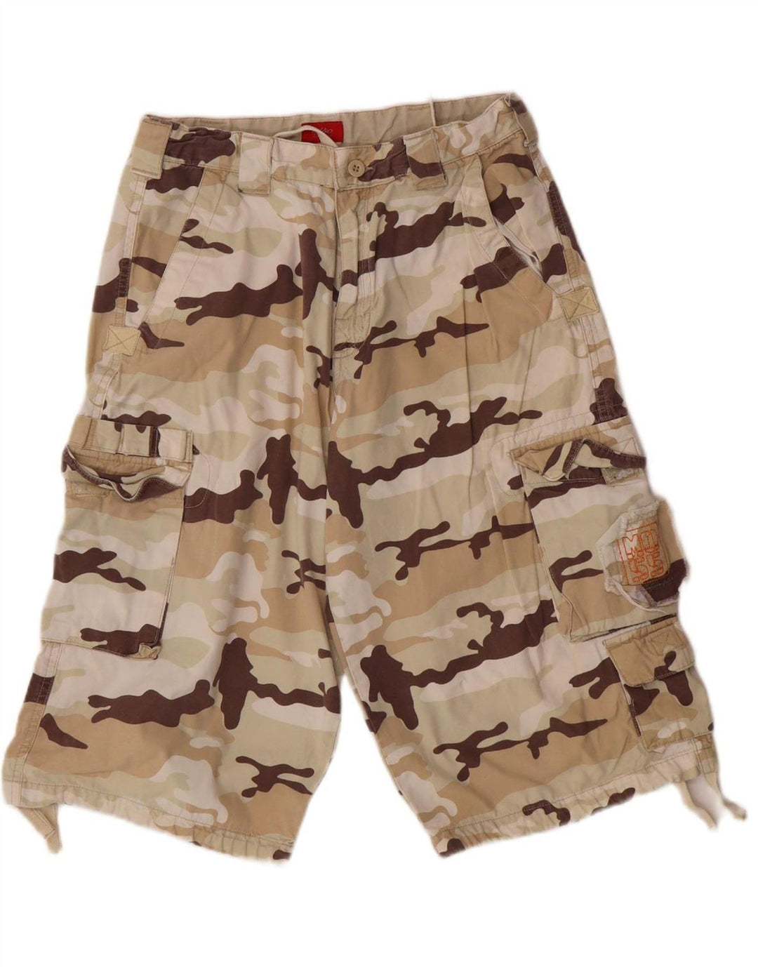 MOSSIMO Boys Cargo Shorts 15-16 Years W26  Beige Camouflage Cotton
