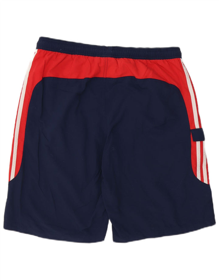 ADIDAS Sportshorts til mænd Large Navy Blue Colourblock Polyester