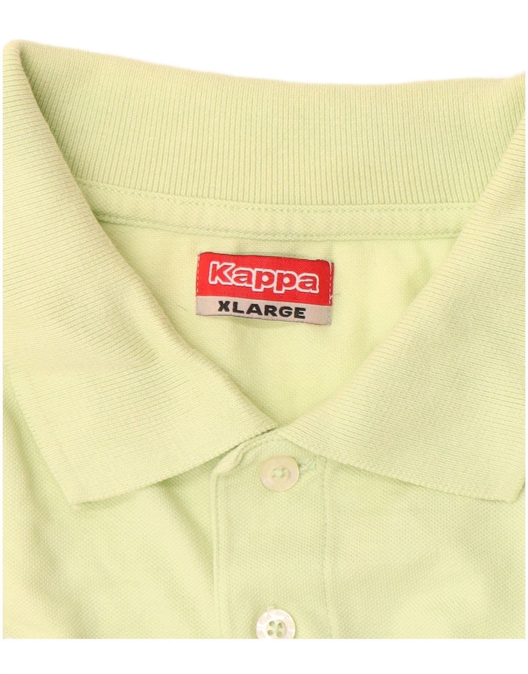 Kappa herre poloshirt XL gul bomuld