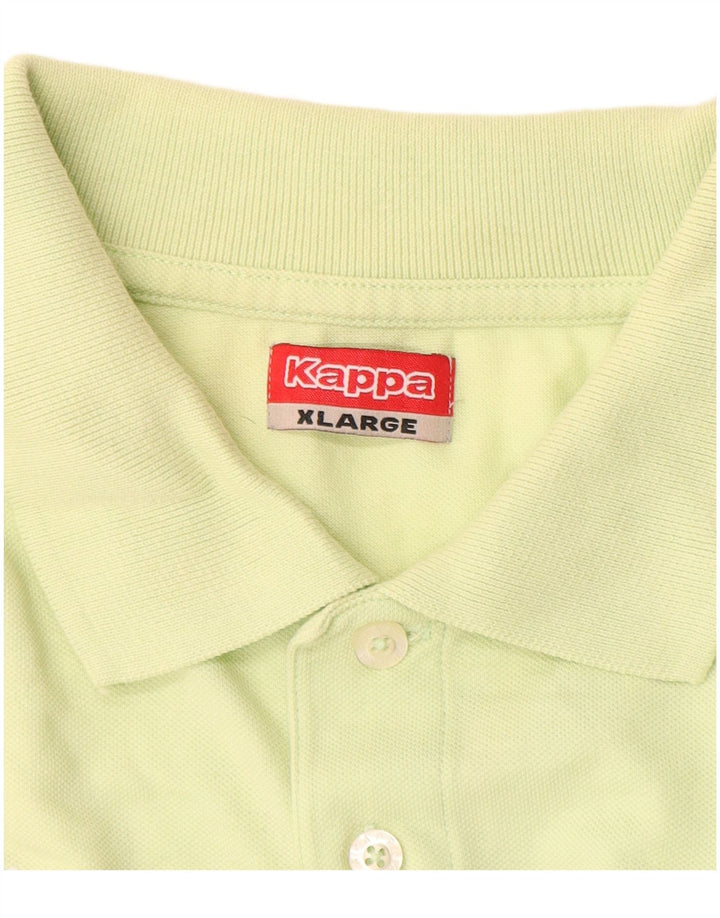Kappa herre poloshirt XL gul bomuld