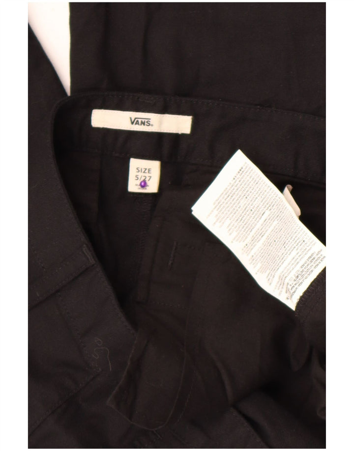 Vans Dame Capri Bukser US 5 Small W27 L20 Sort Bomuld