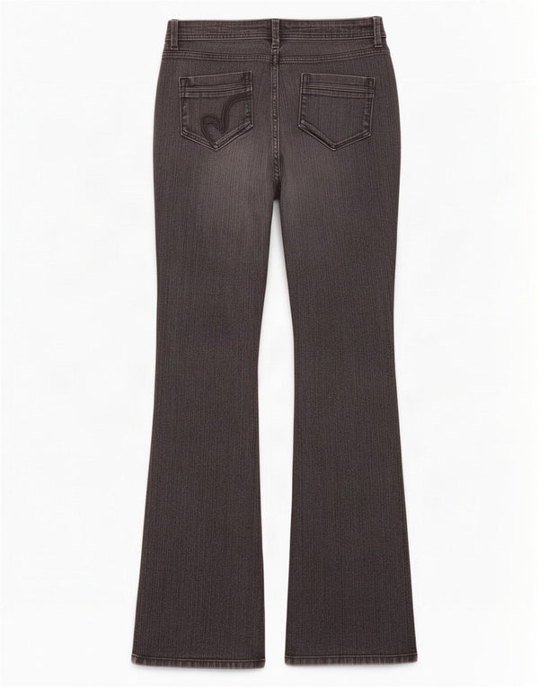 Marks & Spencer Dame Bootcut Jeans UK 12 Medium W30 L34 Grå Bomuld