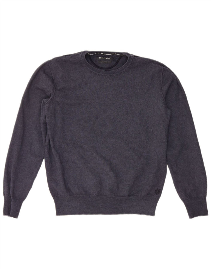 MARC O'POLO Boys Crew Neck Jumper Sweater 12-13 Years Medium Navy Blue
