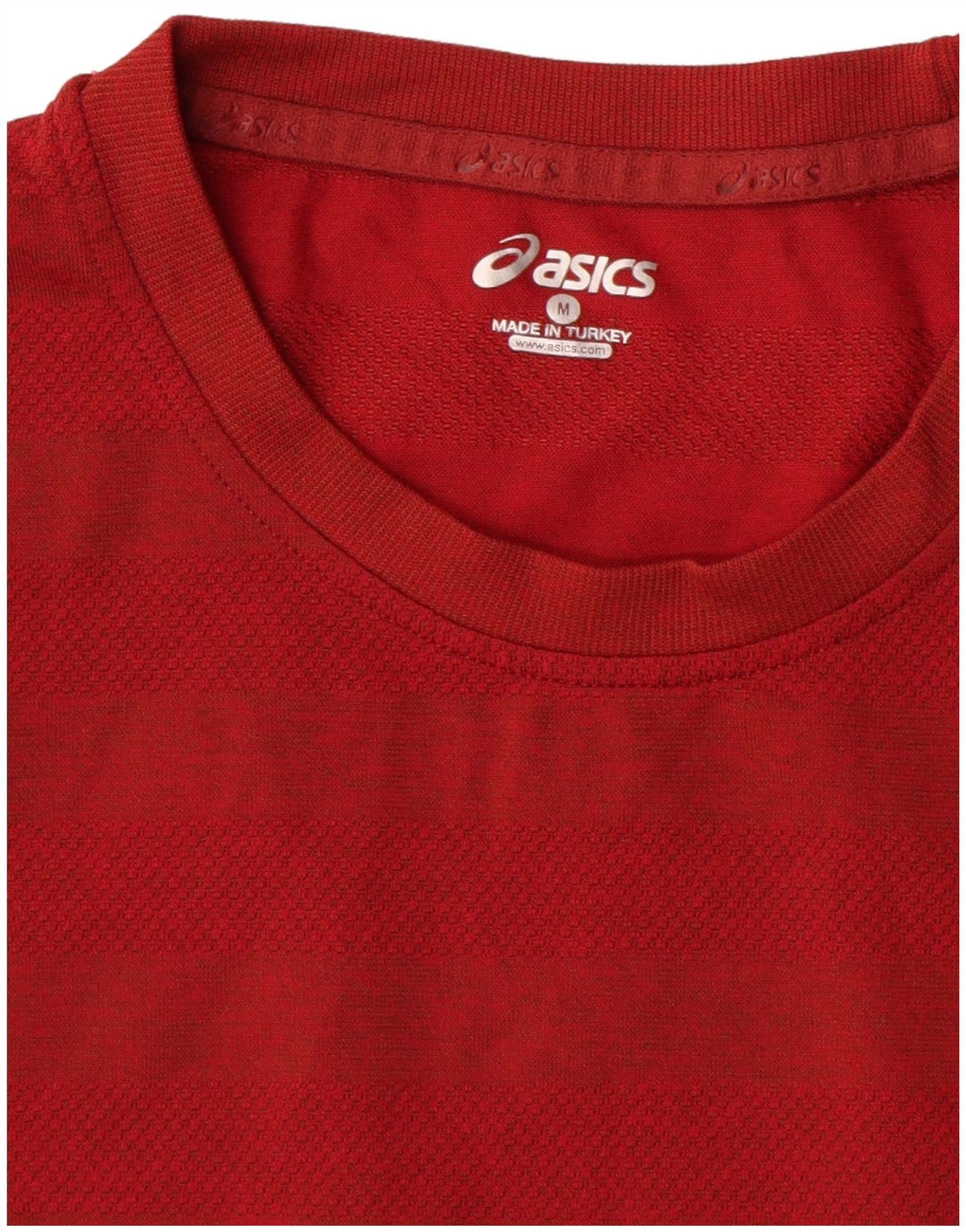ASICS Herre T-Shirt Top Medium Rød Stribet