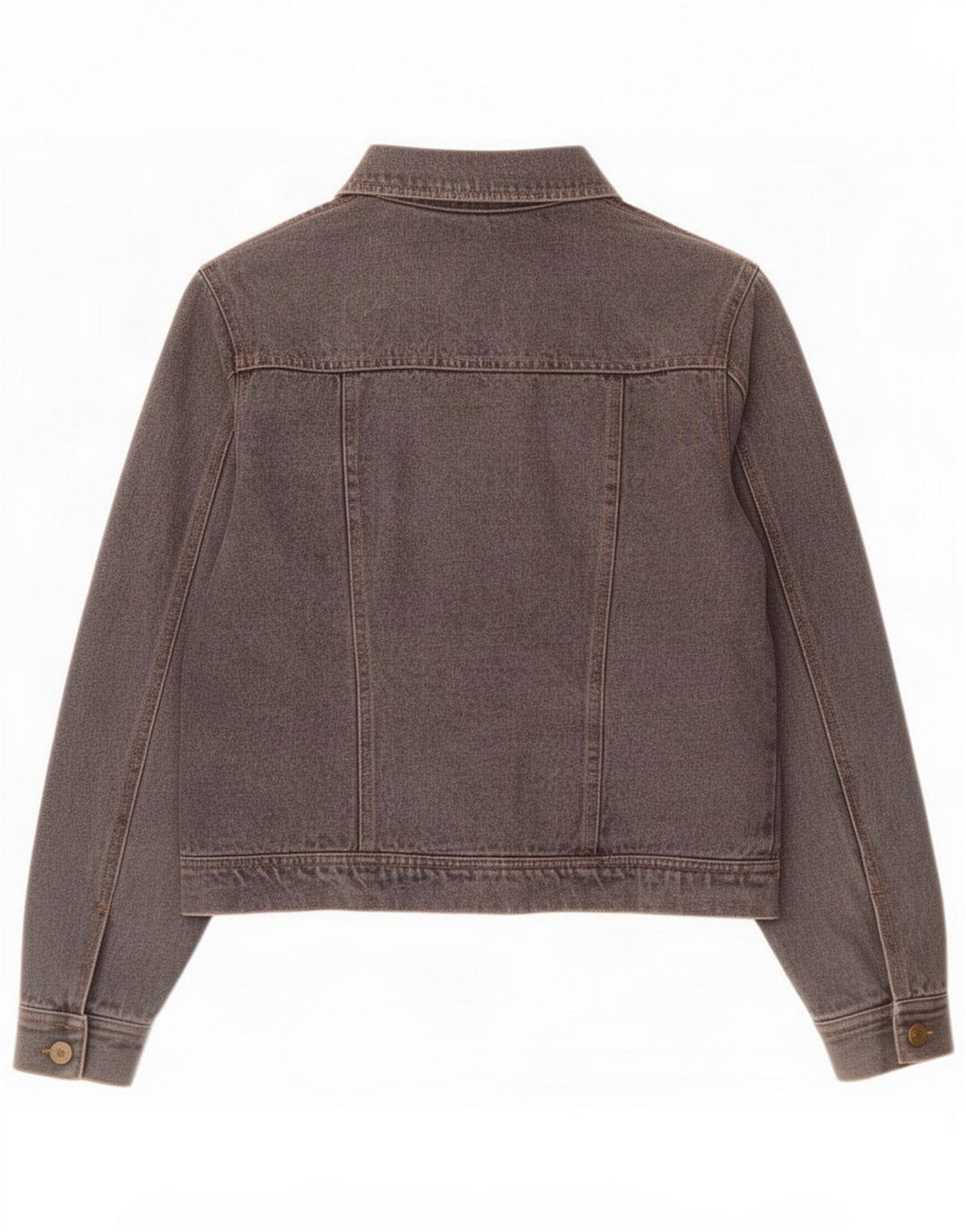 Vintage Dame Denim Jacket UK 14 Medium Grey