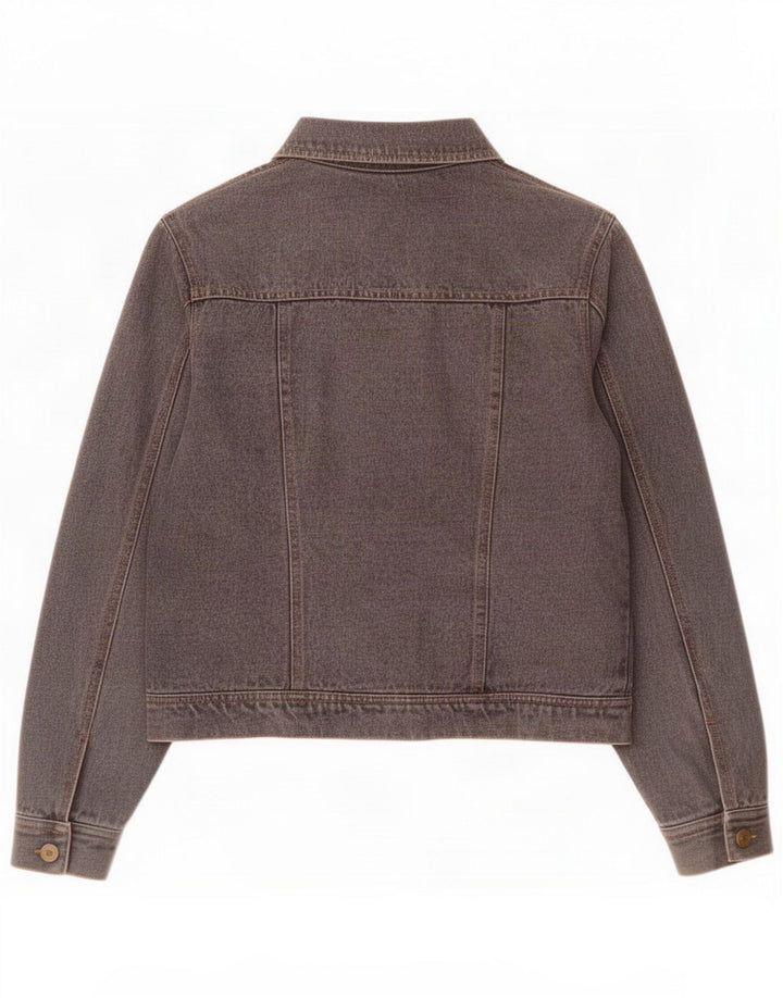 Vintage Dame Denim Jacket UK 14 Medium Grey