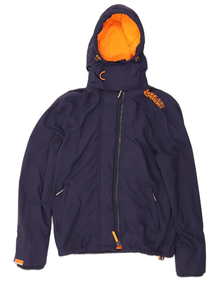 Superdry Herre The Windcheater Windbreaker Jacket UK 36 Small Navy Blue