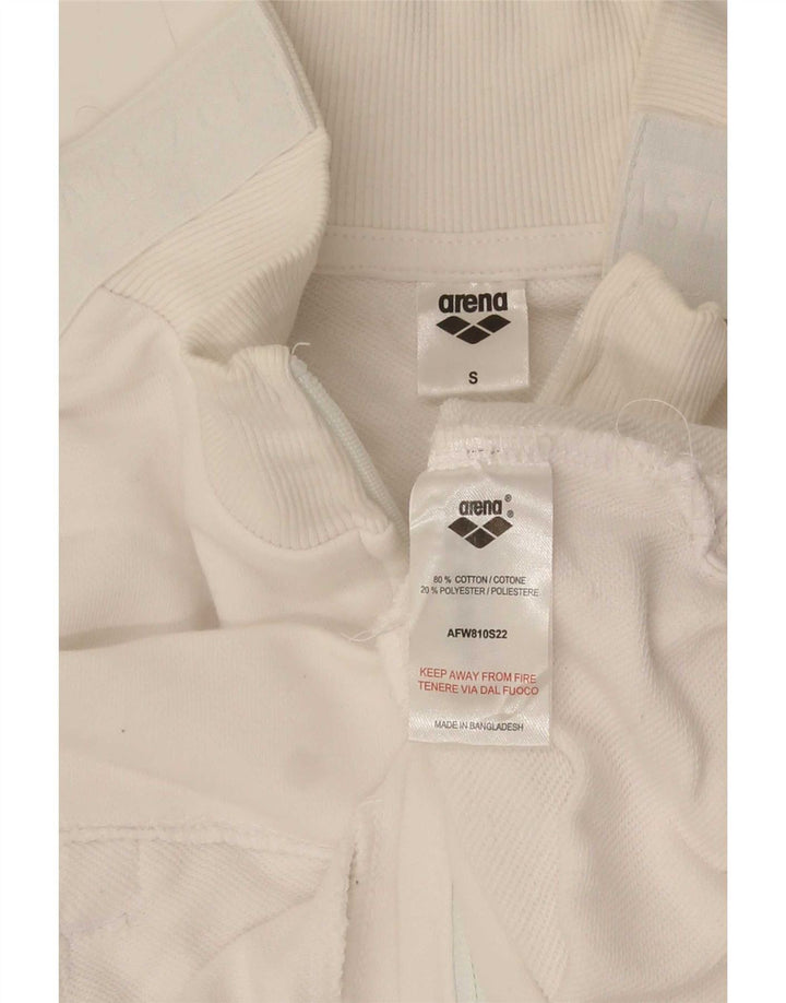 Arena Dame Oversized træningsdragt Topjakke UK 10 Small White Bomuld