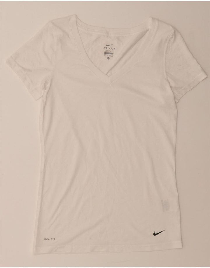 NIKE Mens Dri Fit T-Shirt Top XS White Polyester Vintage Nike and Second-Hand Nike from Messina Hembry 
