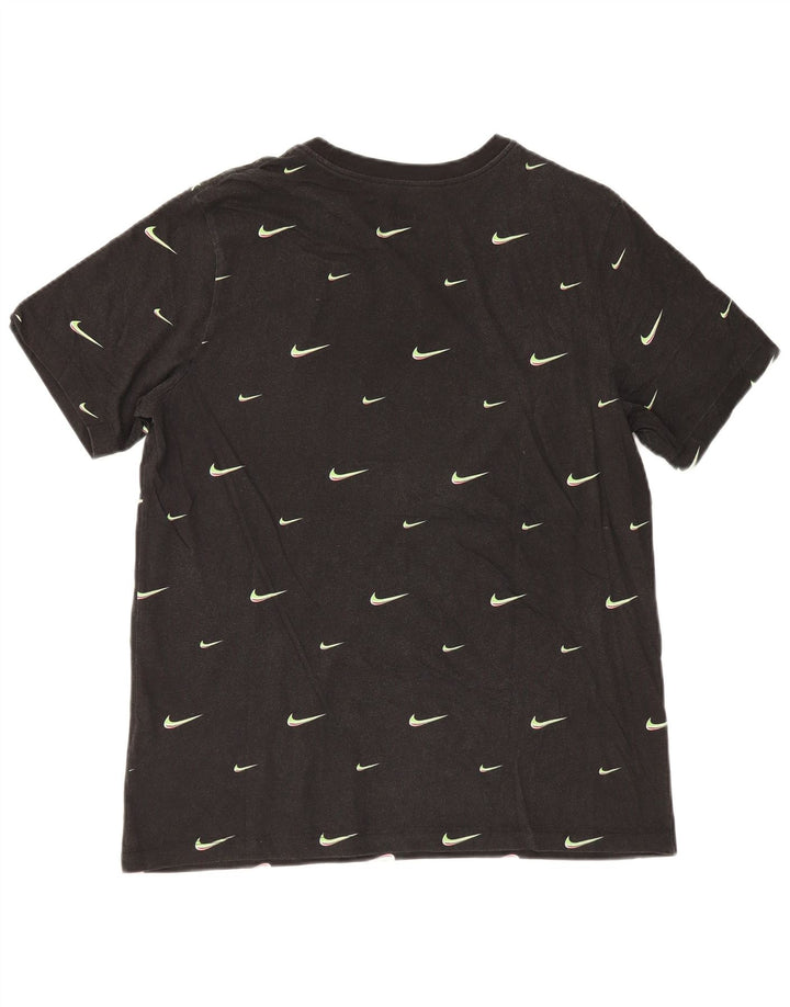 Nike grafisk T-shirt top til mænd, stor sort bomuld