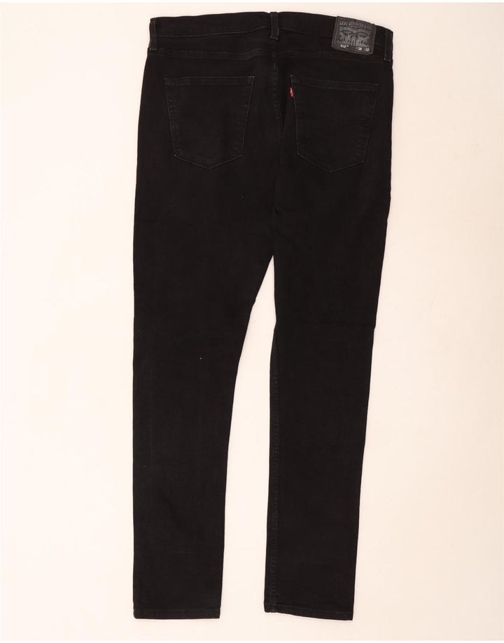 Levi's Herre 512 Slim Tapered Jeans W38 L32 Sort Bomuld