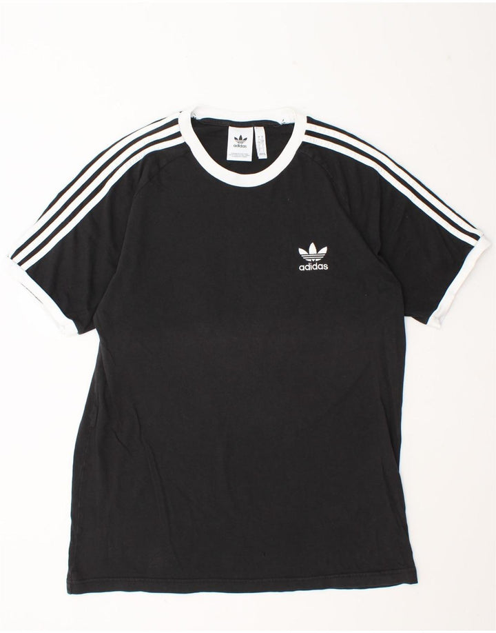 Adidas Herre T-Shirt Top Stor Sort Bomuld