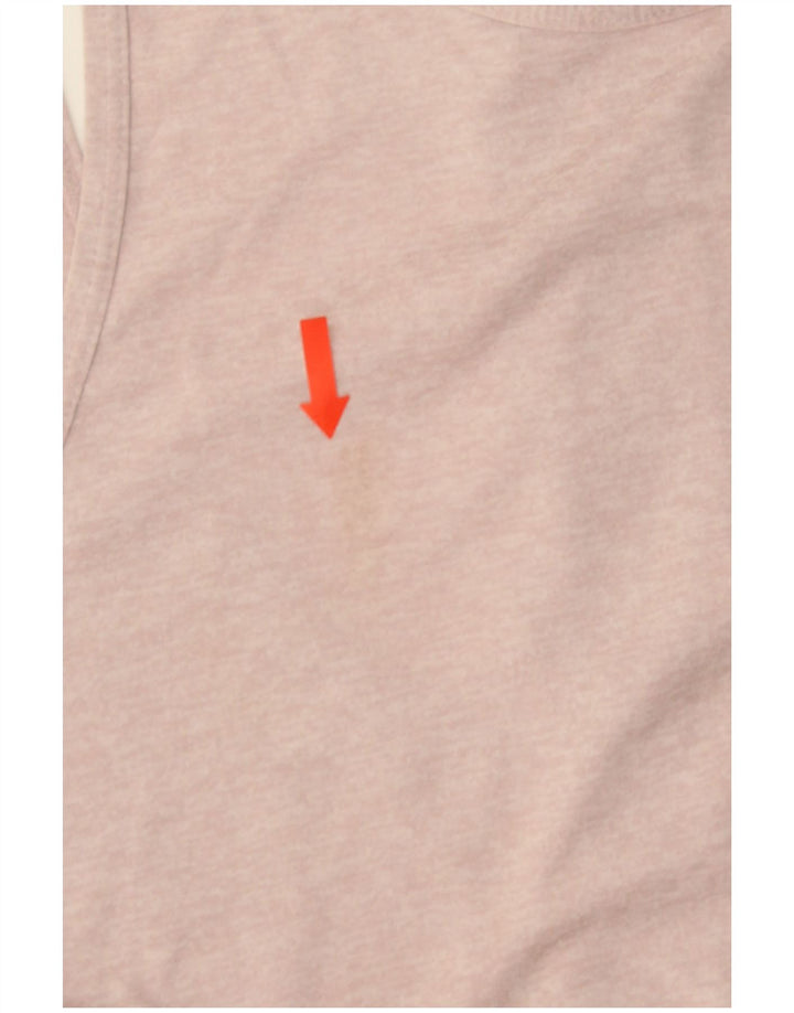 Nike Dame Dri Fit Vest Top UK 12 Medium Pink Polyester