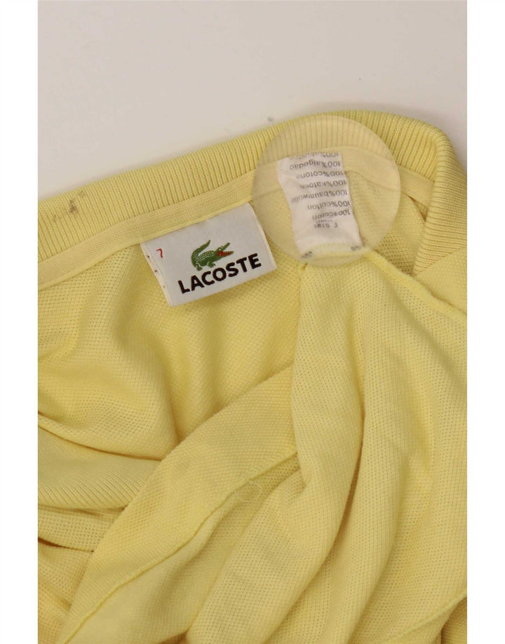 Lacoste Herre Polo Shirt Str. 7 2XL Gul Bomuld