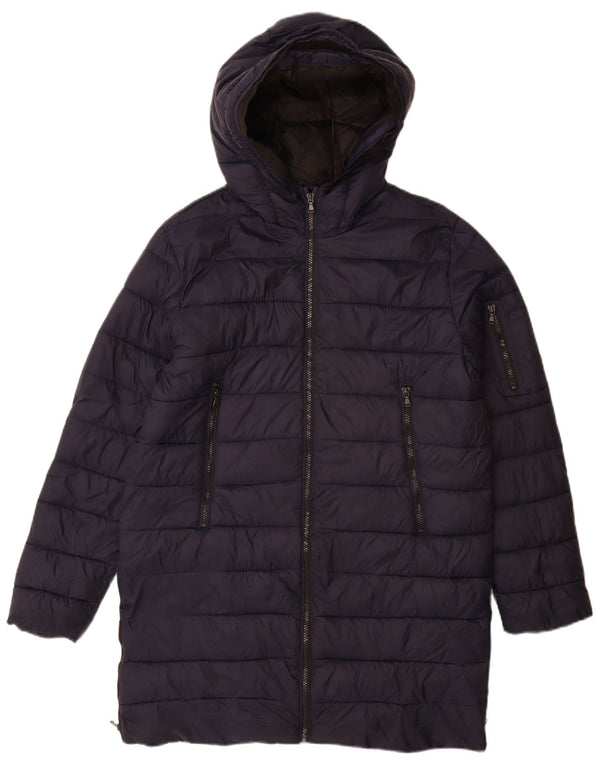 Zara drenge hættepolstret frakke 13-14 år marineblå