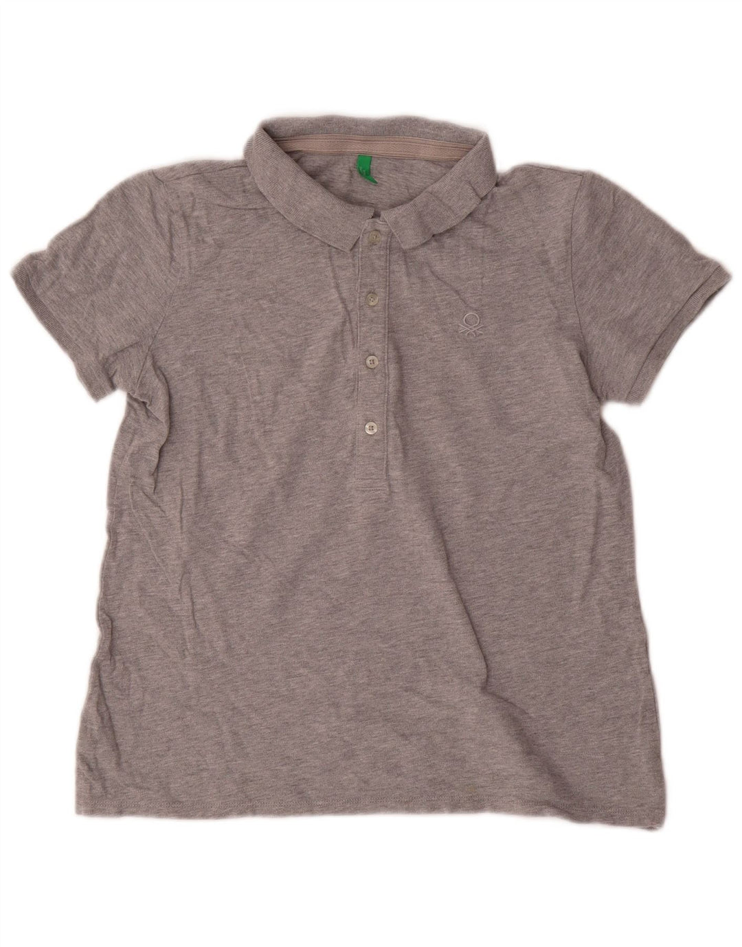 Benetton Herre Polo Shirt UK 14 Medium Grå