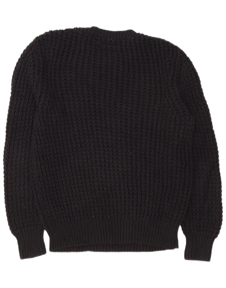 All Saints Herre Crew Neck Jumper Sweater Medium Sort Bomuld