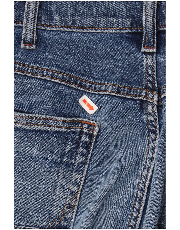 WRANGLER Herre Arizona Stretch Straight Jeans W36 L30 Blå Bomuld