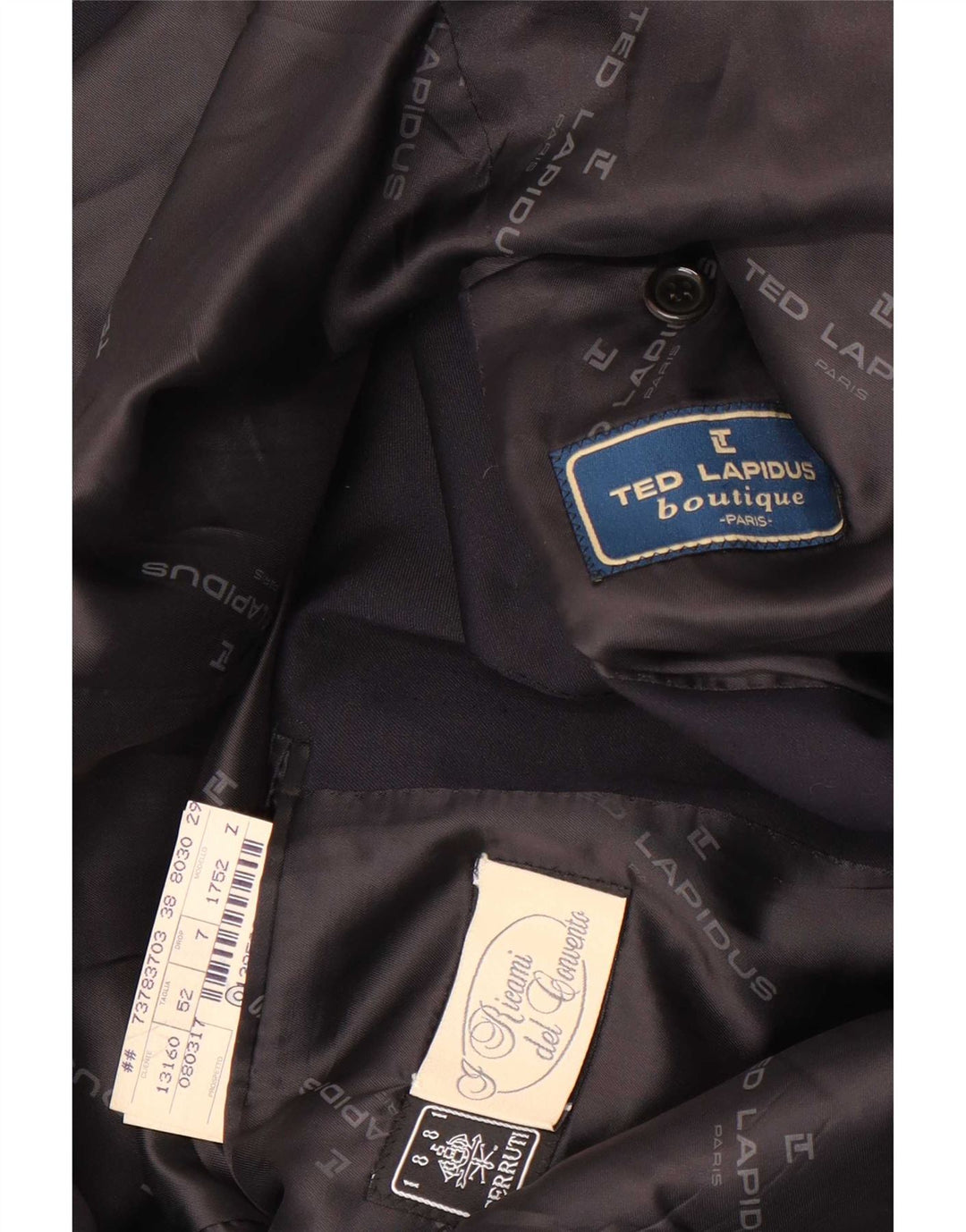 Cerruti 1881 Herre 3-knaps blazerjakke IT 52 XL marineblå uld