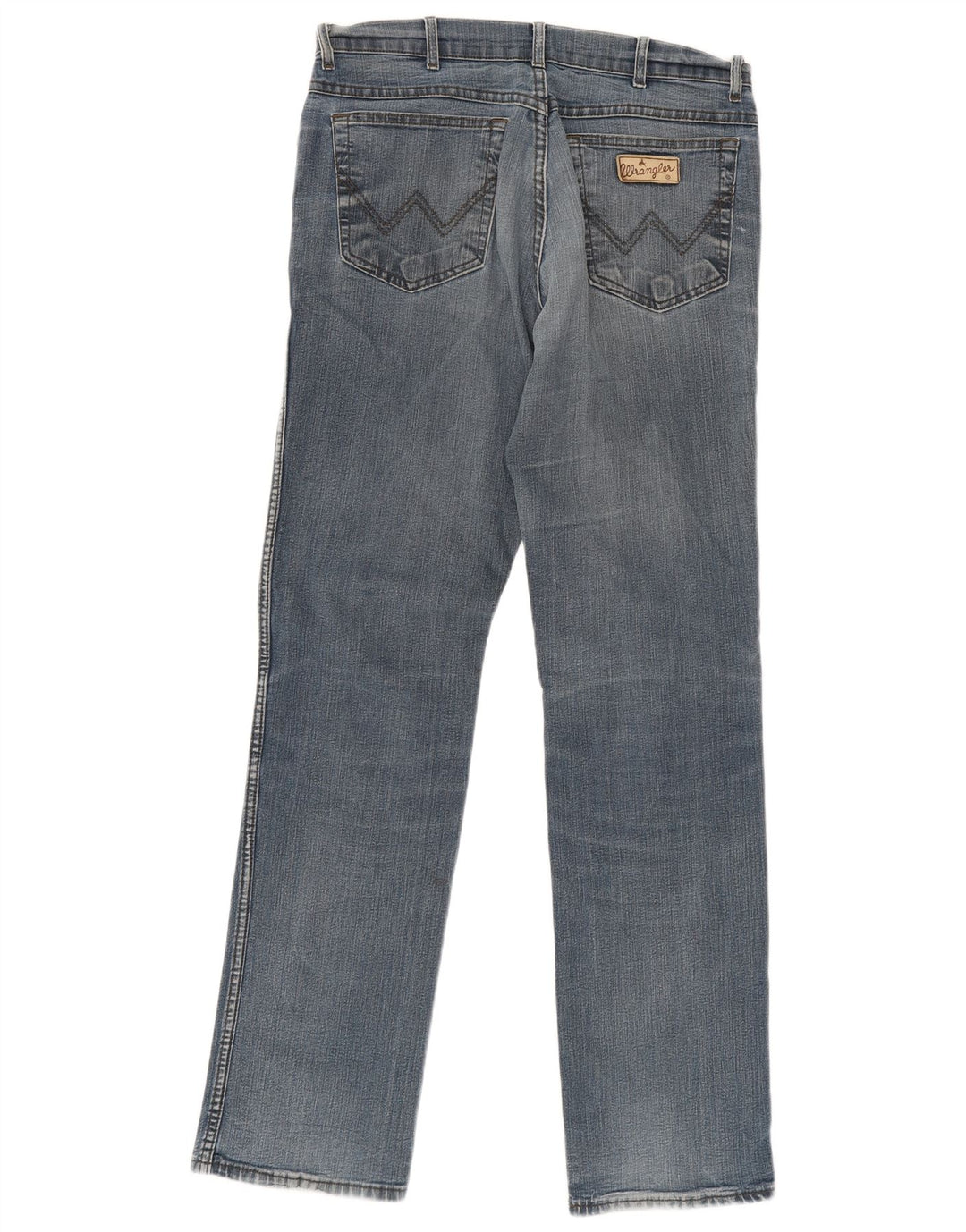 Wrangler Herre Texas Stretch Straight Jeans W34 L36 Blå Bomuld