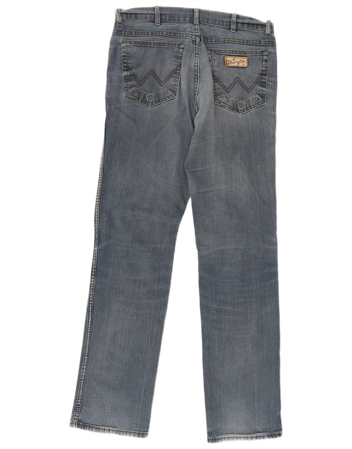 Wrangler Herre Texas Stretch Straight Jeans W34 L36 Blå Bomuld