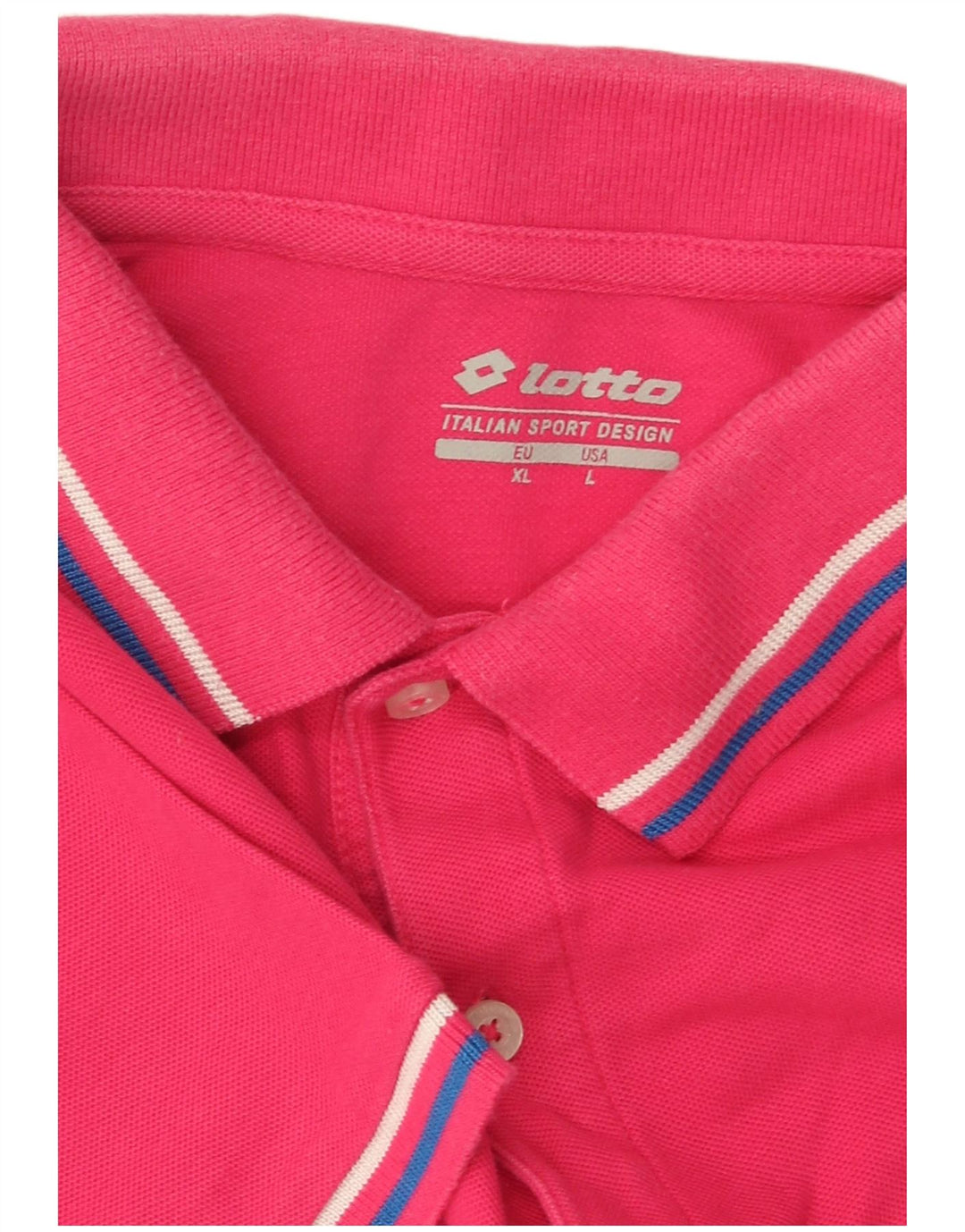 LOTTO Poloskjorte til mænd Stor Pink Bomuld