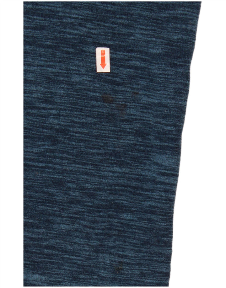 MOUNTAIN WAREHOUSE Fleecetrøje til mænd med lynlåshals 2XL Blå Flecked Polyester