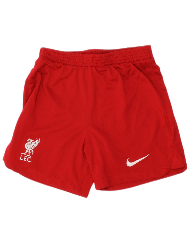 Nike Boys Liverpool Sports Shorts 6-7 år Large Rød Polyester