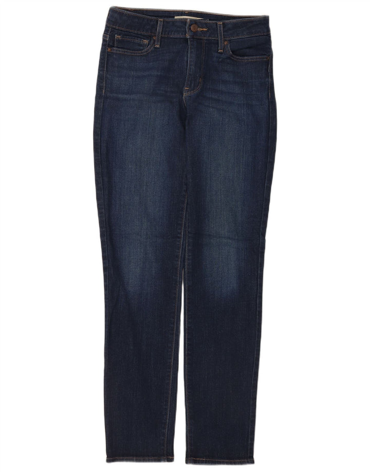 Levi's Dame 712 Slim Jeans W28 L32 Marineblå Bomuld