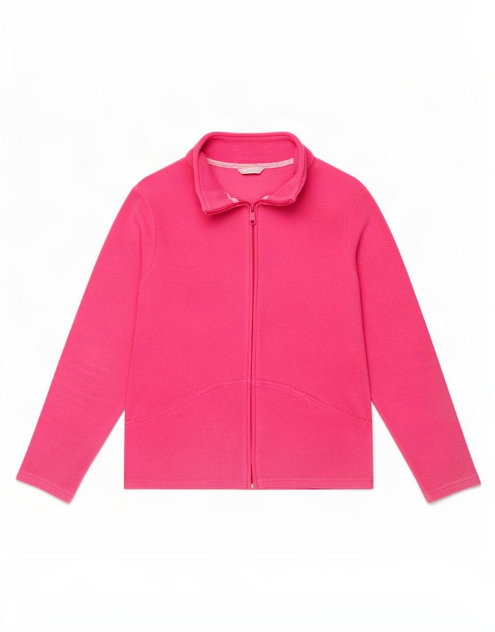 Marks & Spencer Fleecejakke til kvinder UK 16 Large Pink Polyester