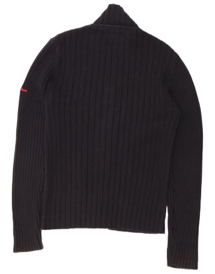Tommy Hilfiger Herre Cardigan Sweater XL Sort Bomuld