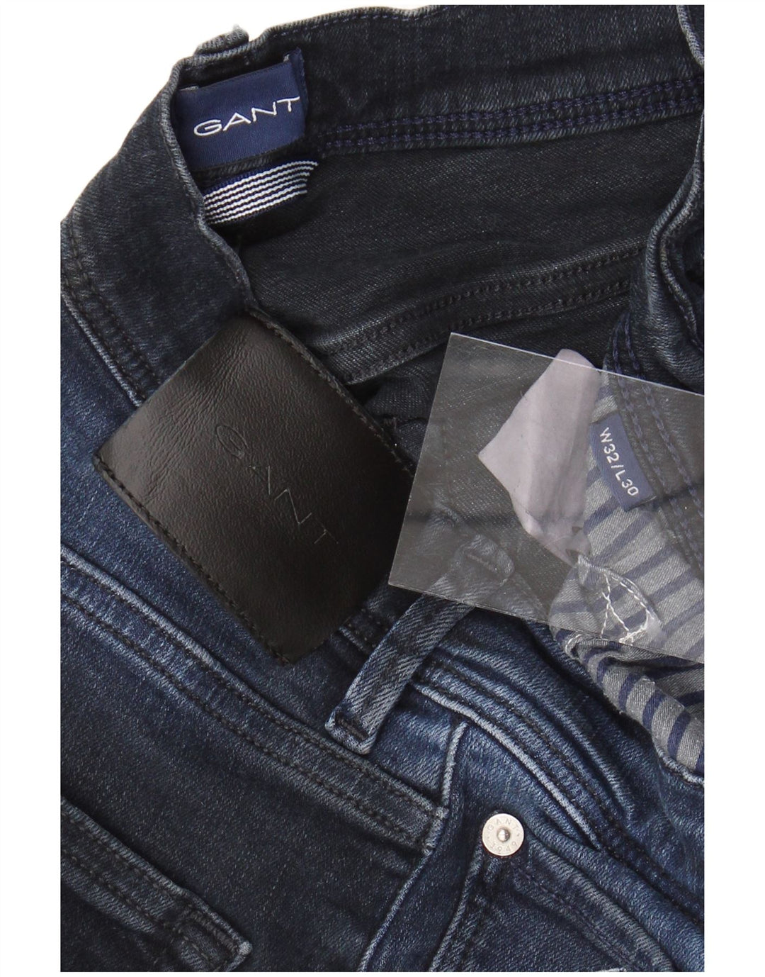 GANT Slim Jeans til mænd W32 L30 Marineblå bomuld