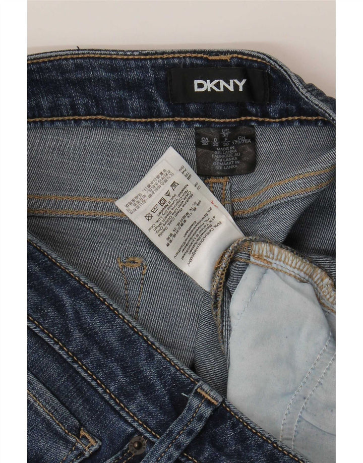 Dkny Dame Slim Jeans W30 L27 Blå Bomuld