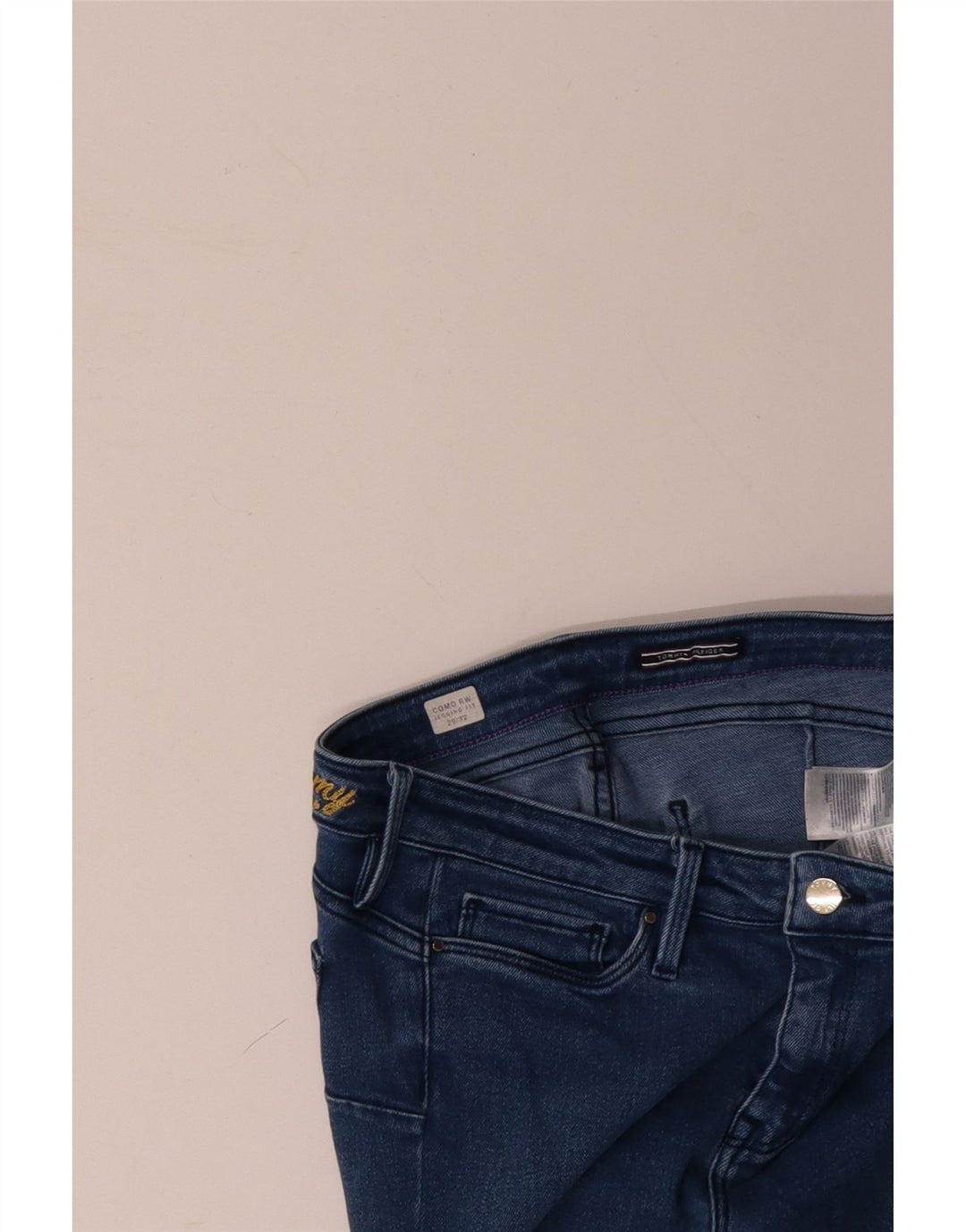 TOMMY HILFIGER Dame Como RW Skinny Jeans W29 L26 Blå Bomuld