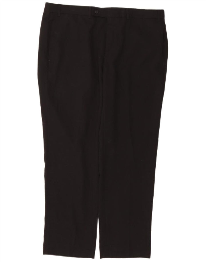 RALPH LAUREN Lige jakkesæt til mænd Bukser W38 L30 Sort polyester