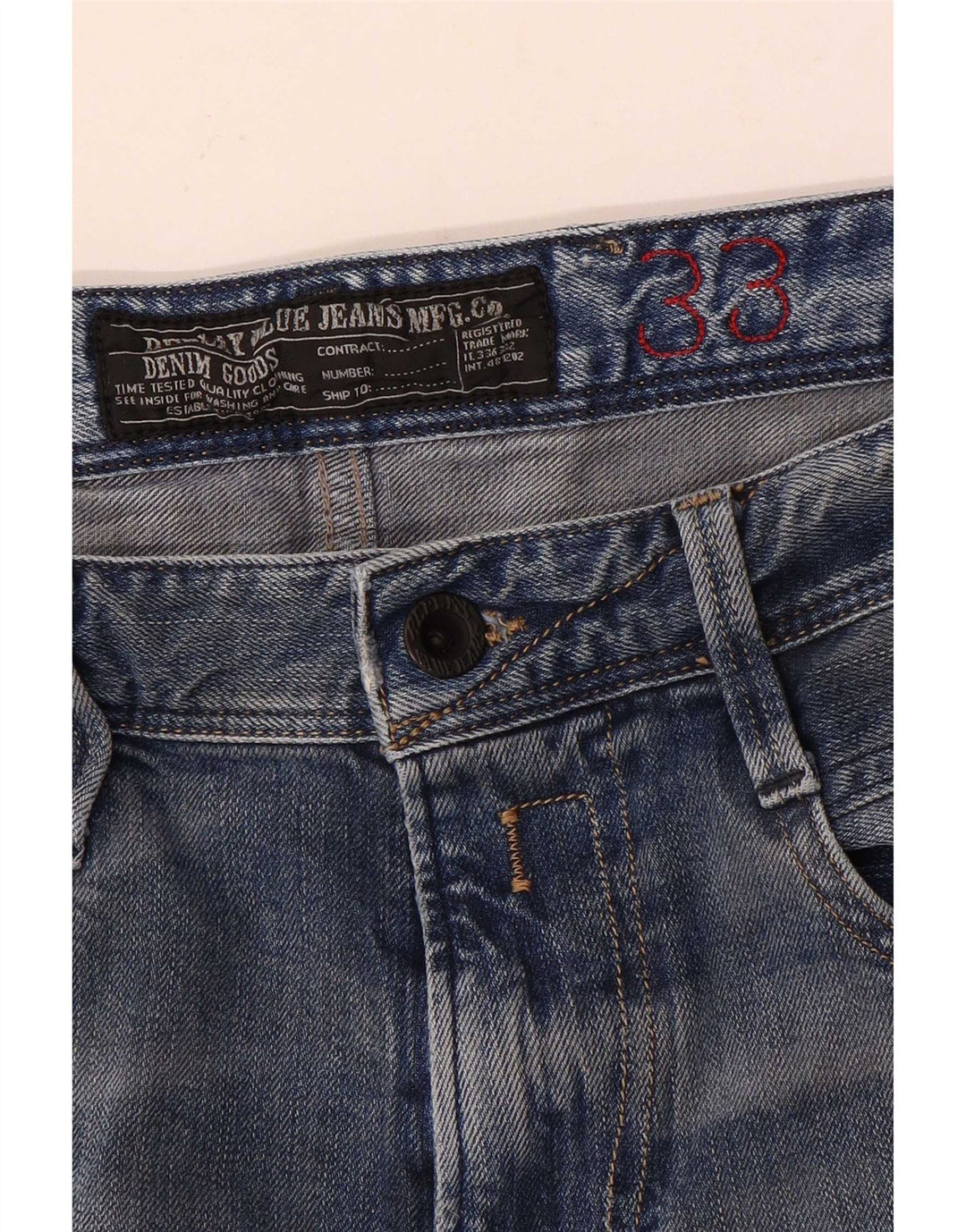Replay Dame Slim Jeans W33 L29 Blå