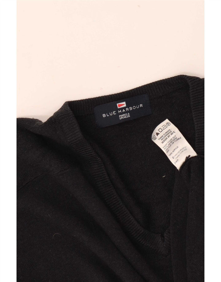 Marks & Spencer Herre V-hals sweater Medium Marineblå Akryl