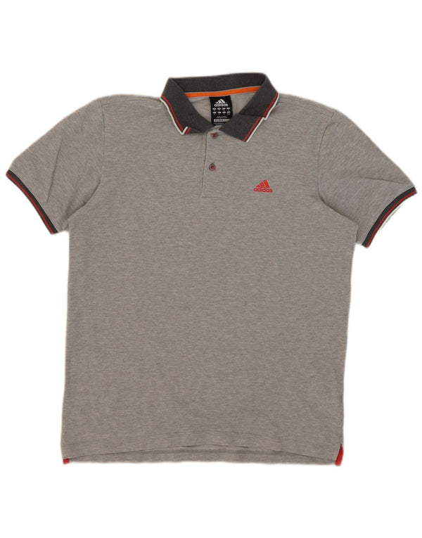 Adidas Mens Clima 365 Polo Shirt Medium Grey Cotton
