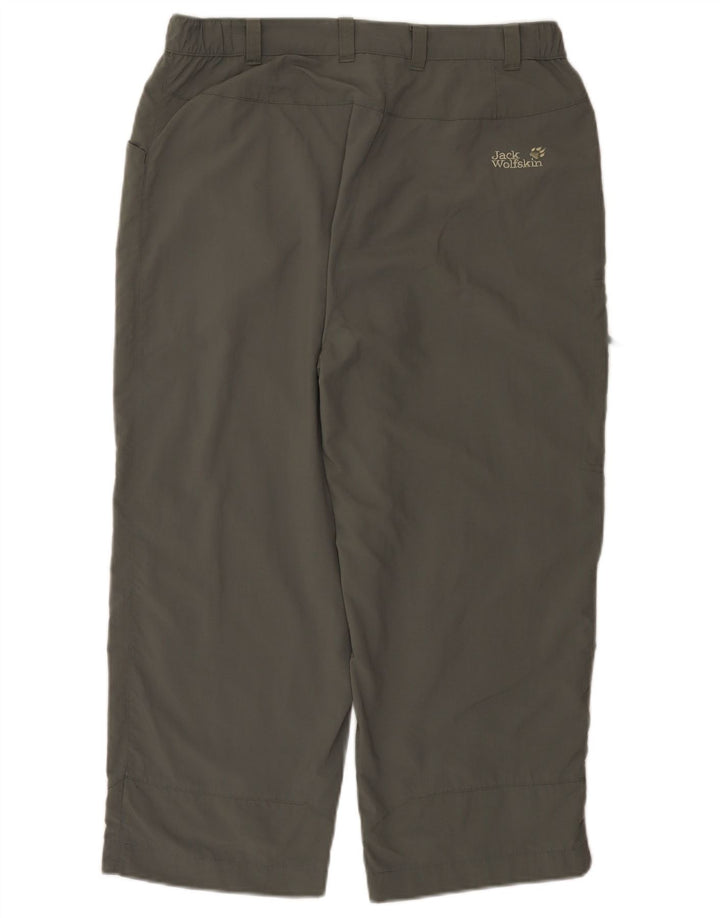 Jack Wolfskin Dame Cargo Cropped Bukser W32 L23 Khaki Polyamid