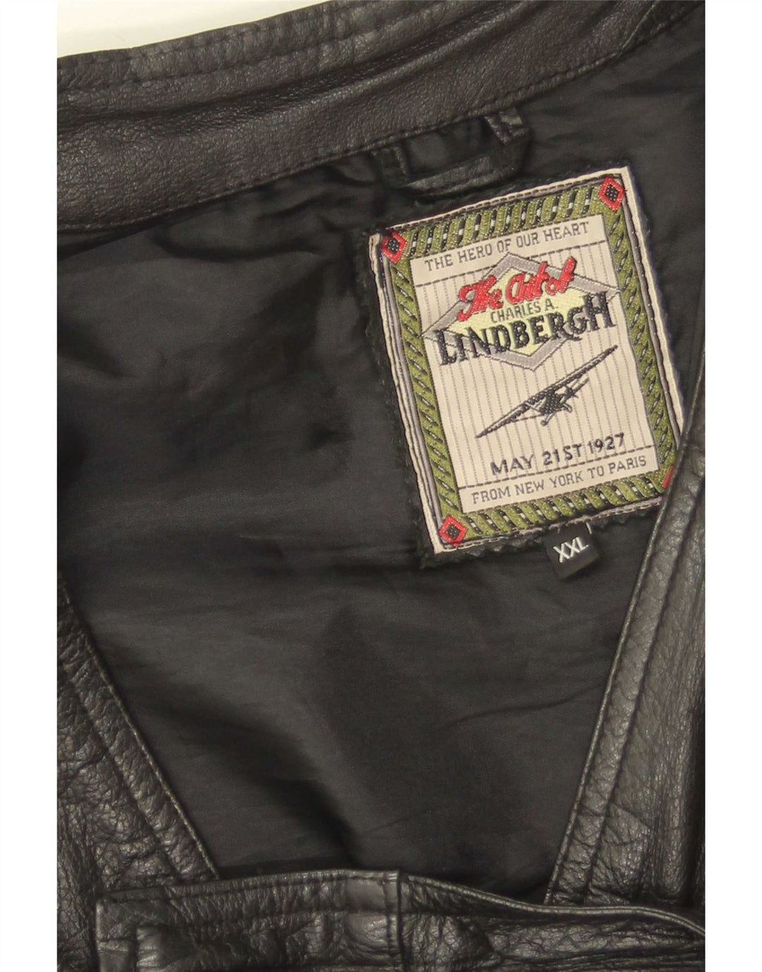 Lindbergh Mens Leather Utility Gilet UK 44 2XL Sort