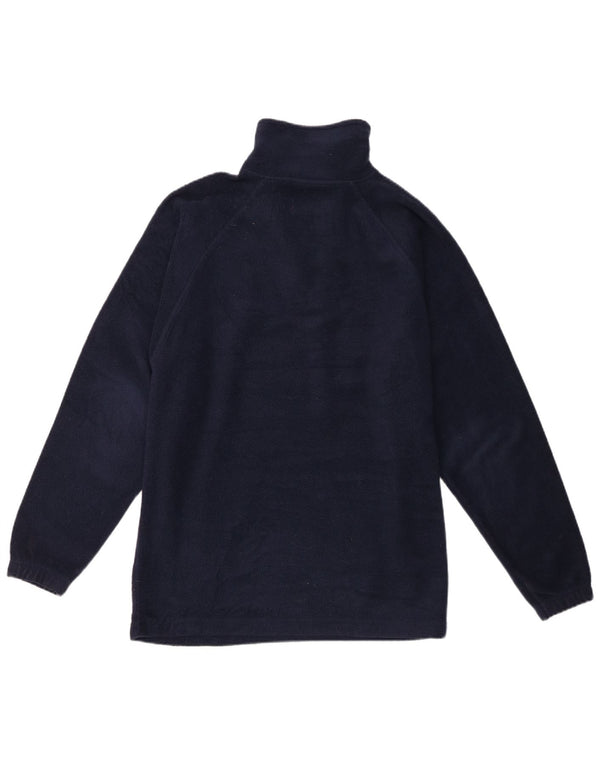 Kappa herre lynlås hals fleece jumper lille marineblå polyester